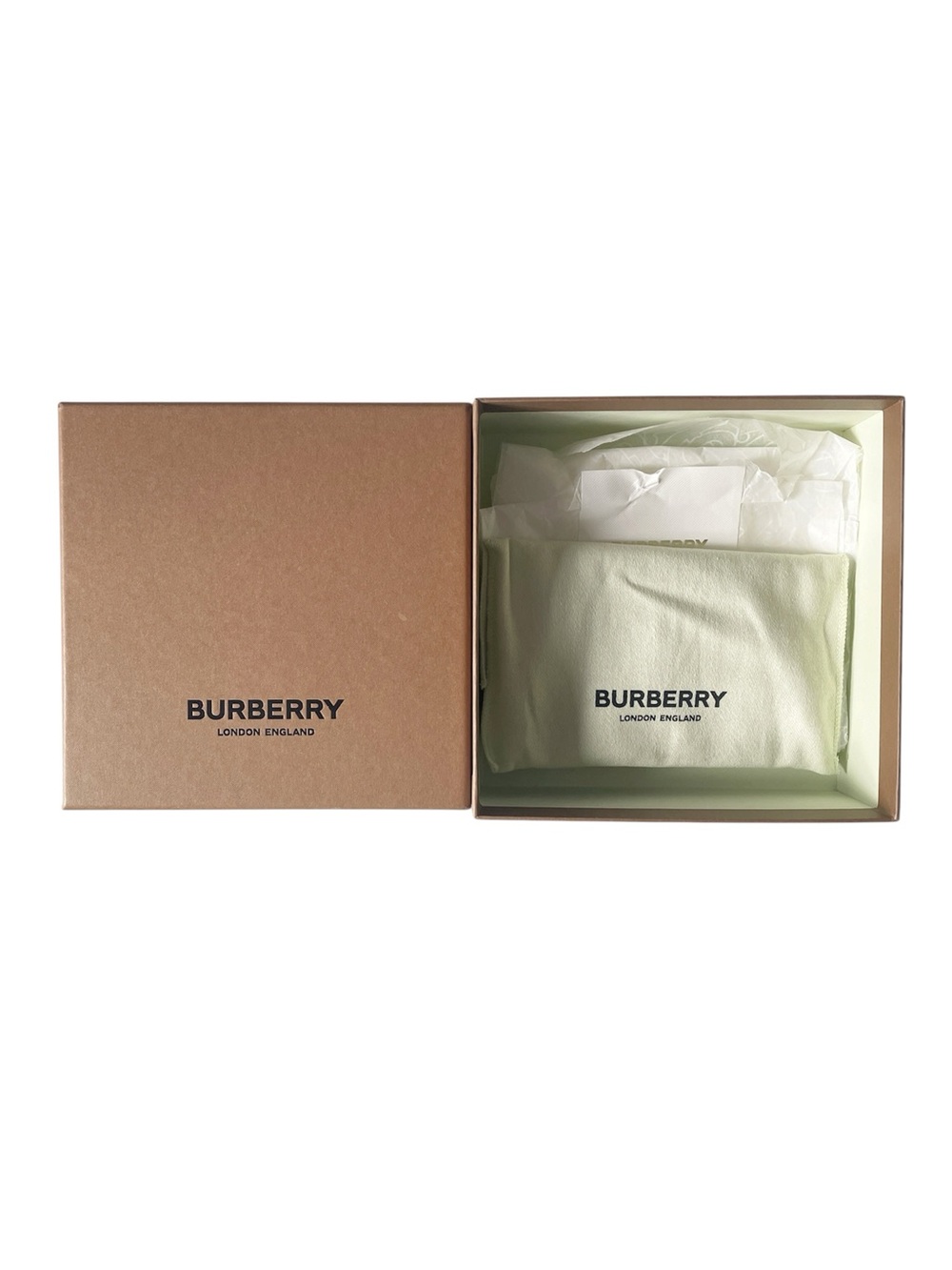 Burberry Men's Monogram Motif Grainy Leather Money Clip Card Case / Holder - Picture 2 of 5